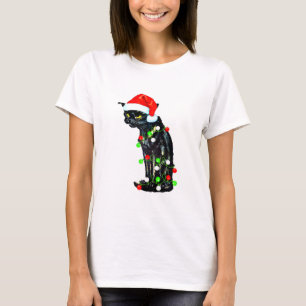 Schwarze Katze Weihnachten Weihnachten Weihnachten T-Shirt
