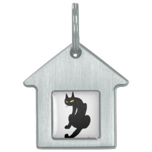 SCHWARZE KATZE weiß Tiermarke