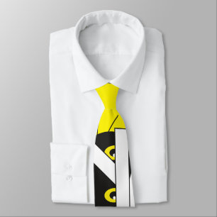 Schwarze Katze Weiße Mummy Wrackhalsbänder Krawatte