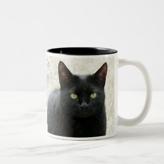 Schwarze Katze Zweifarbige Tasse