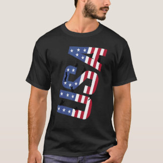 Schwarze Katzen 4. Juli Meowica Männer Frauen USA- T-Shirt