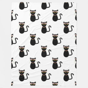 Schwarze Katzen 60x80 Fleece Blanket