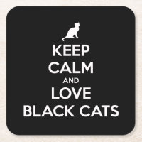 Schwarze Katzen behalten und Liebe