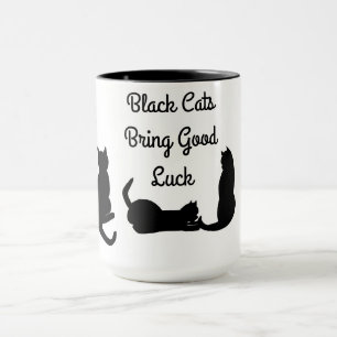 Schwarze Katzen bringen Viel Glück Tasse