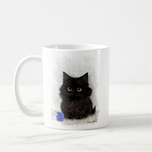 Schwarze Katzen-Cartoon Kaffeetasse