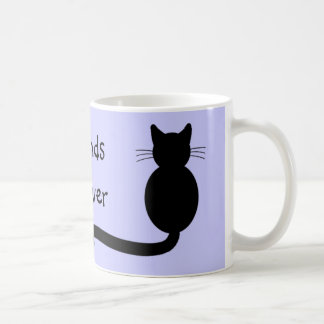Schwarze Katzen-Duo - Freunde Furever Kaffeetasse