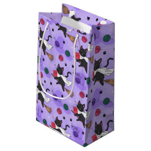 Schwarze Katzen-Geistermuster - Niedliche Katzen i Kleine Geschenktüte