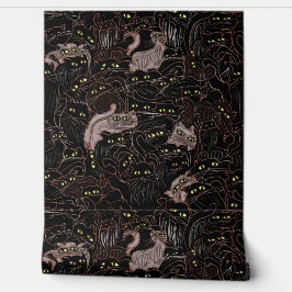 Schwarze Katzen Gelbe Augen Tapete