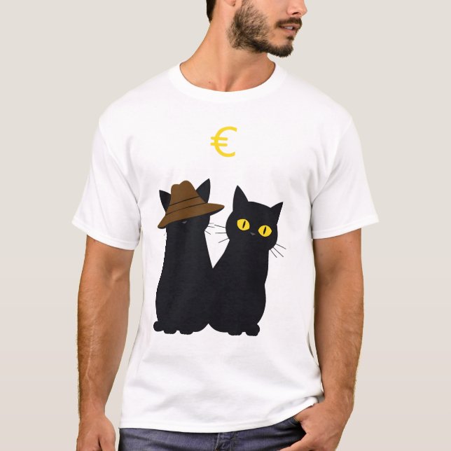Schwarze Katzen, Grießaugen T-Shirt (Vorderseite)
