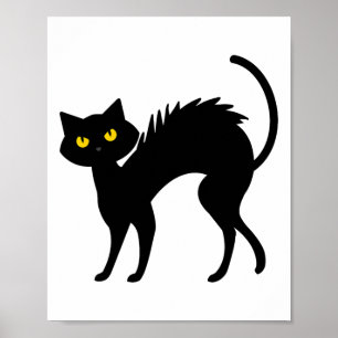 Schwarze Katzen Halloween - Schwarze Katzen Poster