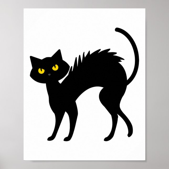 Schwarze Katzen Halloween - Schwarze Katzen Poster (Vorne)
