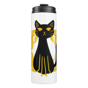 Schwarze Katzen Haustiere Horror Halloween Kinder Thermosbecher