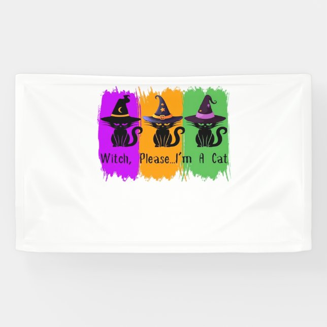 Schwarze Katzen in der Hexe hassen essenziellen T  Banner (Horizontal)