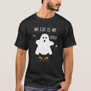 Schwarze Katzen in Ghost Kostüme Meine Katze ist m T-Shirt