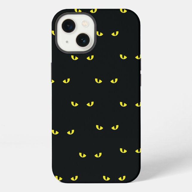 Schwarze Katzen iPhone Hülle (Rückseite)