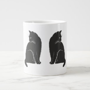 Schwarze Katzen Jumbo-Tasse