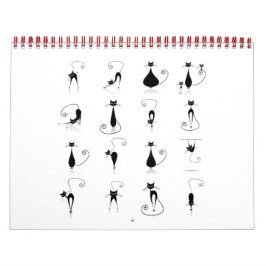 Schwarze Katzen Kalender