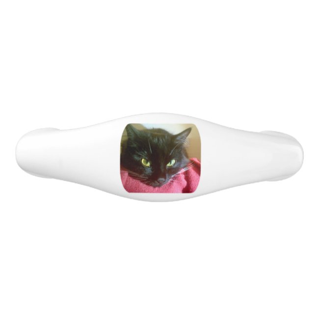 Schwarze Katzen-Keramik-Zug Keramik Schubladengriff (Vorderseite)