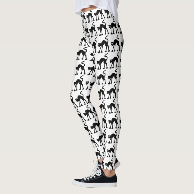 Schwarze Katzen Leggings (Links)