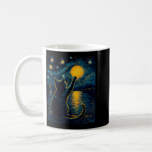 Schwarze Katzen Liebhaber Sternennacht Vincent Van Kaffeetasse