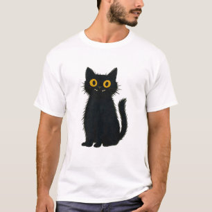 Schwarze Katzen Magie � Süße Halloween- und mystis T-Shirt