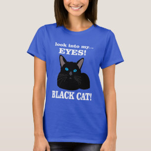 Schwarze Katzen-Mama-Kitty-Tierliebhaberin Schwarz T-Shirt