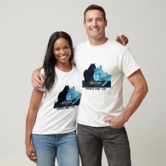 Schwarze Katzen Männer und Frauen T-Shirt