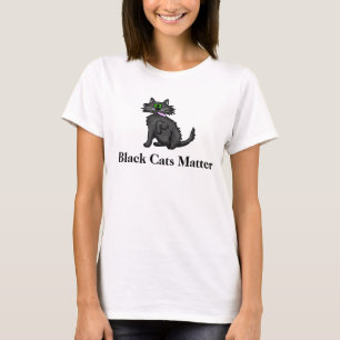 Schwarze Katzen Materie T - Shirt