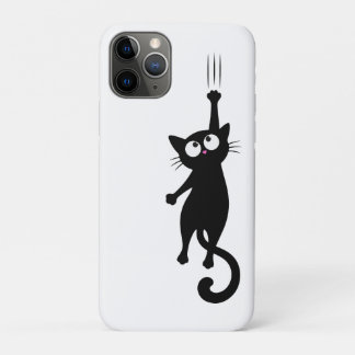 Schwarze Katzen-Minimalist-Wandkunst Druckbar, Süß Case-Mate iPhone Hülle