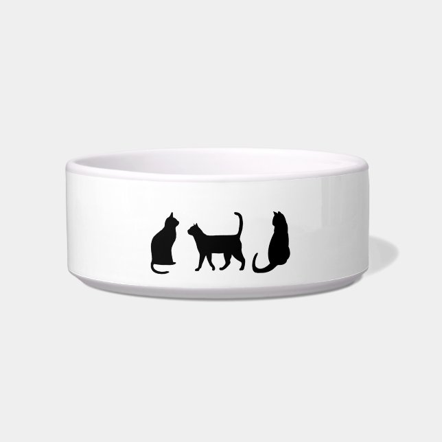 Schwarze Katzen  Napf (Vorderseite)