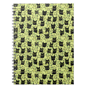 Schwarze Katzen Notizblock
