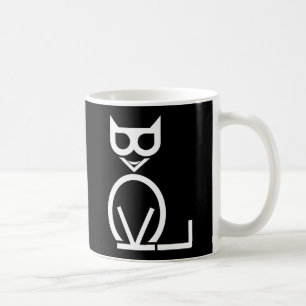 Schwarze Katzen-Puzzlespiel-Tasse Tasse