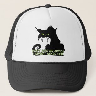 Schwarze Katzen-RateSprichwort Truckerkappe