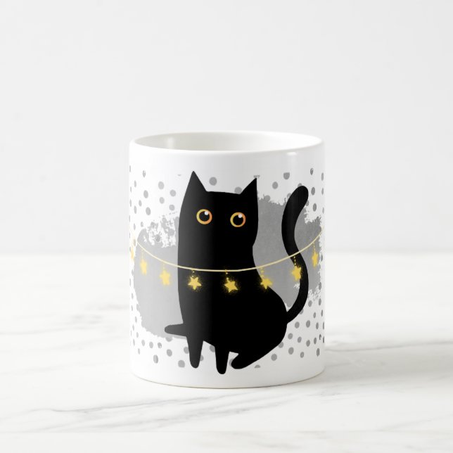 Schwarze Katzen Regel! Ein putzvolles Fest-Geschen Kaffeetasse (Mittel)