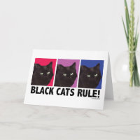 Schwarze Katzen REGEL! Leere Karte
