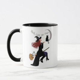 Schwarze Katzen sind magische Zwei-Tone-Tasse Tasse