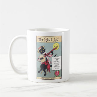 Schwarze Katzen-Tasse Kaffeetasse
