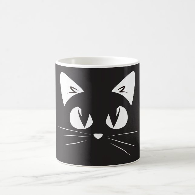 Schwarze Katzen-Tasse | Wir sind alle Tassen (Mittel)
