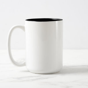 Schwarze Katzen-Tasse Zweifarbige Tasse