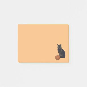 Schwarze Katzen und Orange Pumpkin Fotos Light Ora Post-it Klebezettel