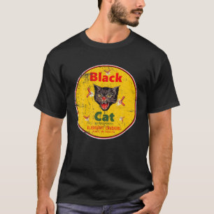 Schwarze Katzenficker T-Shirt