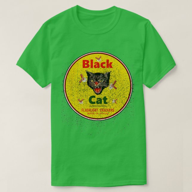 Schwarze Katzenficker T-Shirt (Design vorne)