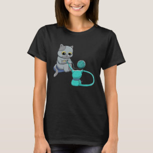 Schwarze Katzenkratzel, weil Mord ist falsch Croch T-Shirt