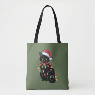 Schwarze Katzenliebhaber Weihnachten Kätzchen Gesc