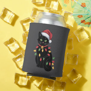 Schwarze Katzenliebhaber Weihnachts Kätzchen Gesch Dosenkühler