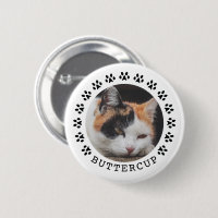 Schwarze Katzenpaw druckt Frame Pet Foto