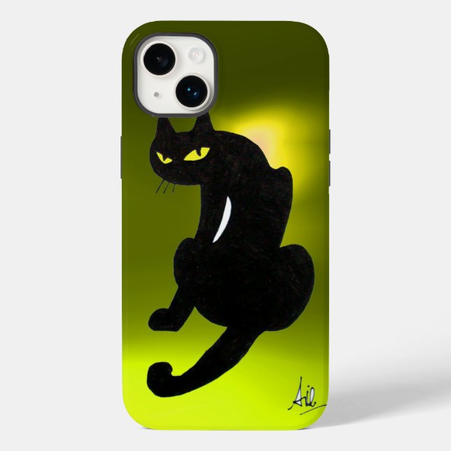 SCHWARZE KATZGEBÜHR Case-Mate iPhone HÜLLE (Rückseite)