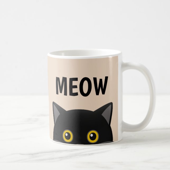 SCHWARZE KATZKAFFEE KAFFEETASSE (Rechts)
