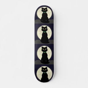 SCHWARZE KATZMOONLIGHT SKATEBOARTEN SKATEBOARD