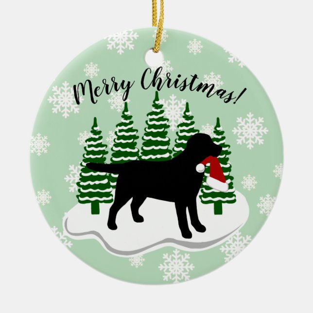 Schwarze Keramik Ornament (Vorne)